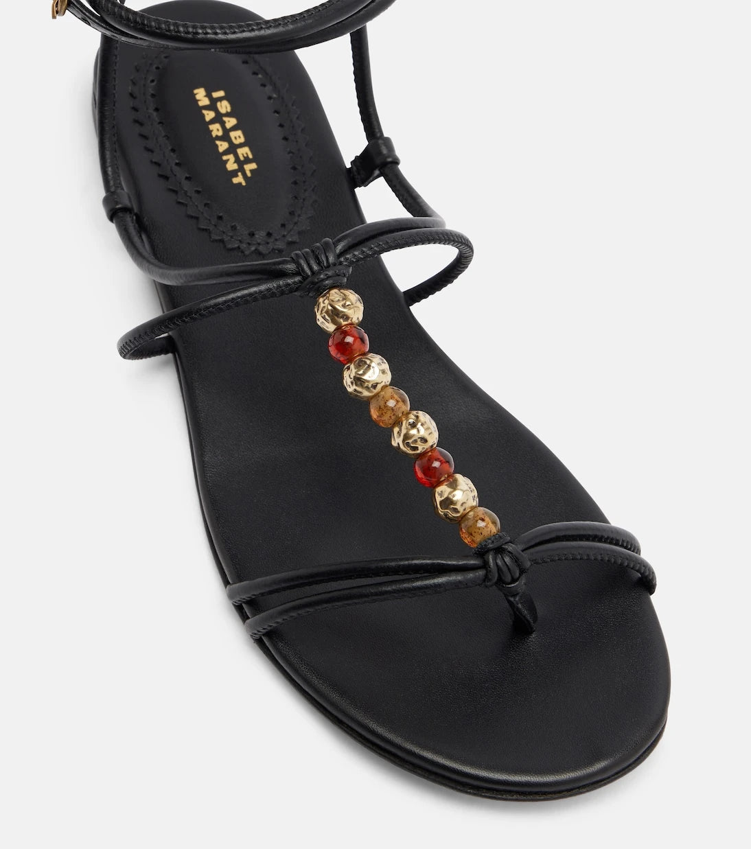Isabel Marant - Yctoria beaded leather sandals