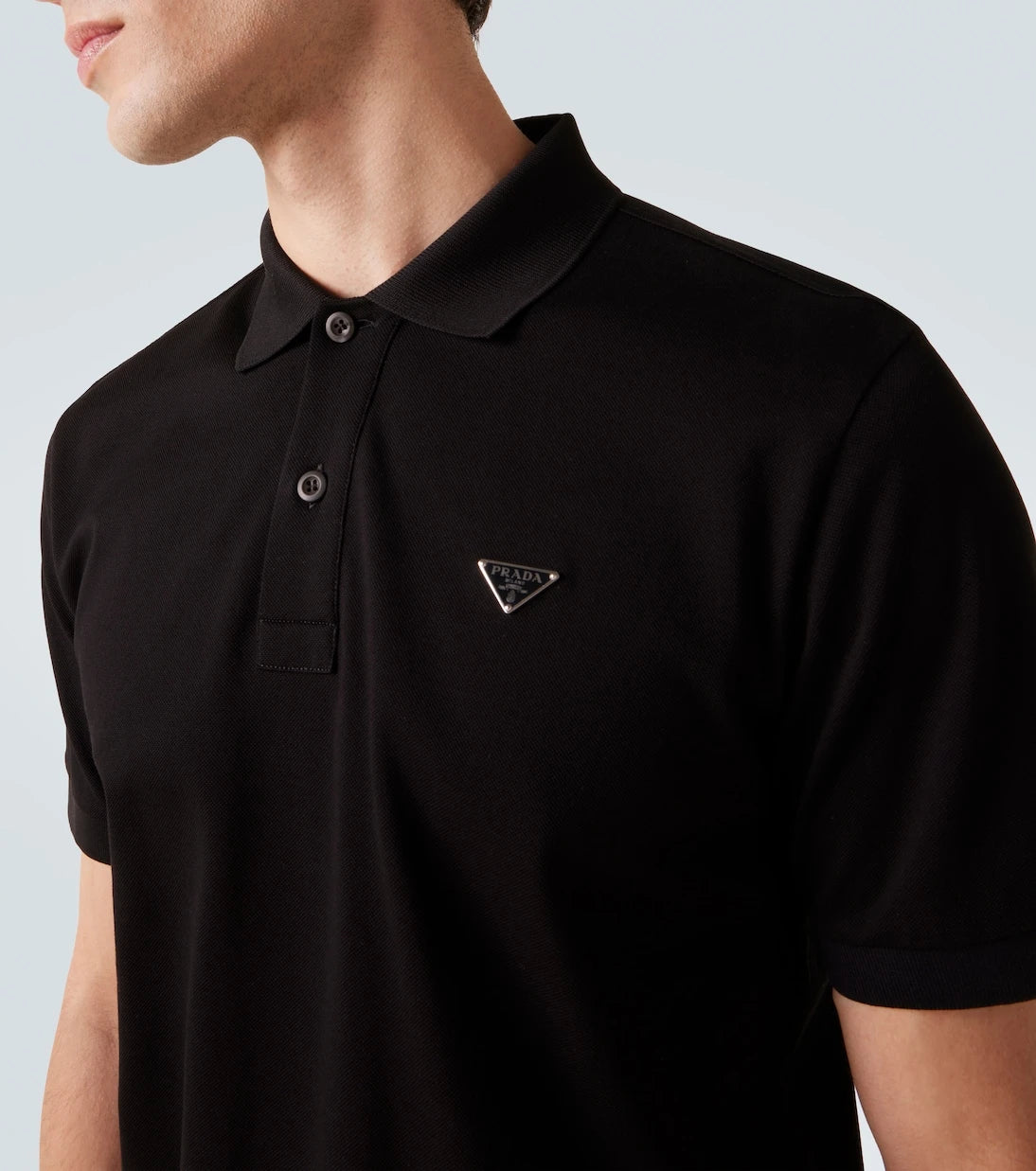 Prada - Logo cotton polo shirt