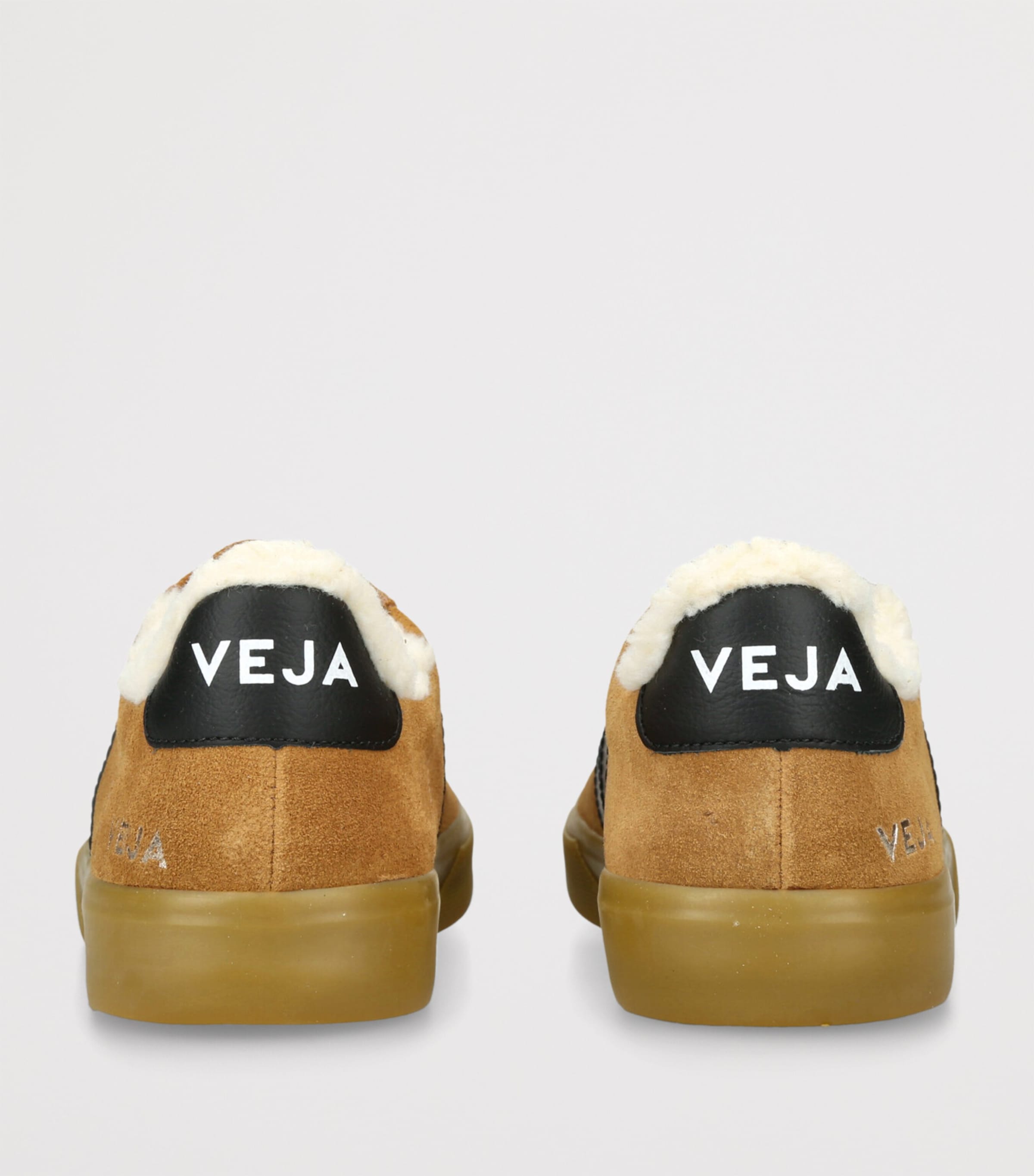 Veja Beige Suede Campo Winter Low-Top Sneakers