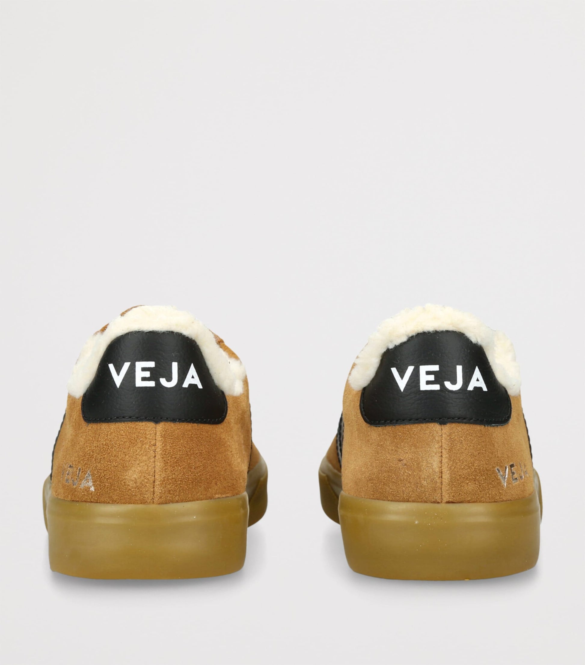 Veja Beige Suede Campo Winter Low-Top Sneakers