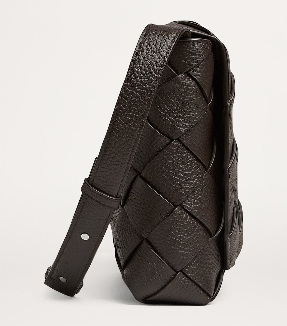 Large Leather Diago Cross-Body Bag