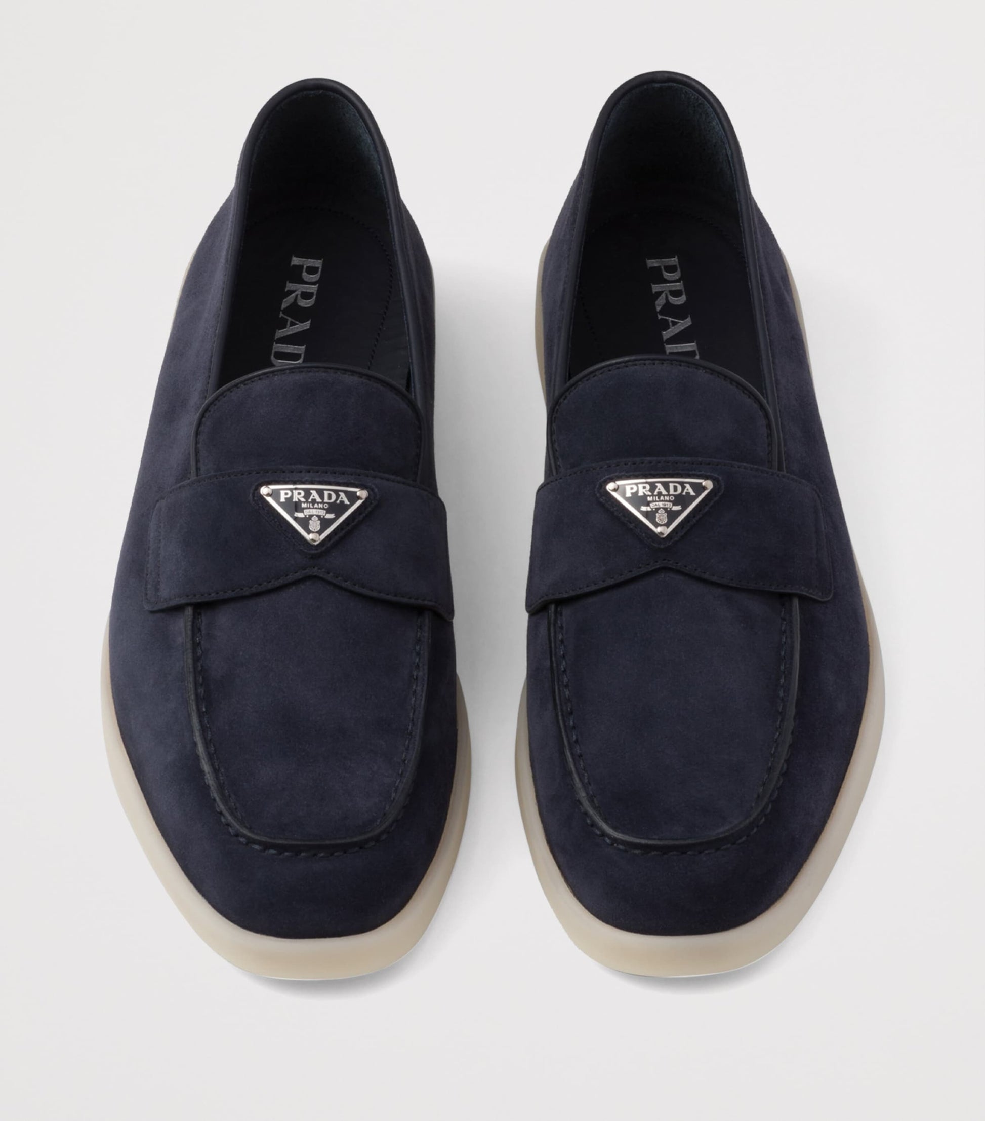 Suede Triangle Loafers
