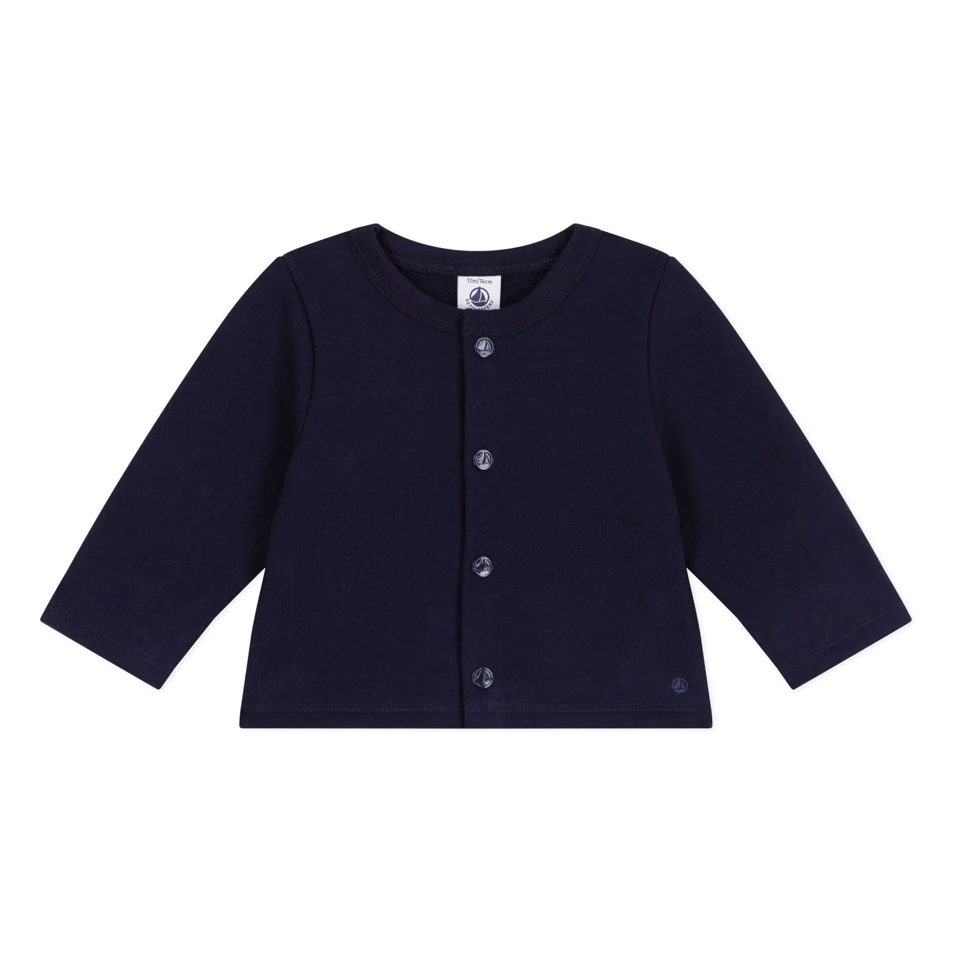 Petit Bateau - Organic cotton cardigan | Midnight blue
