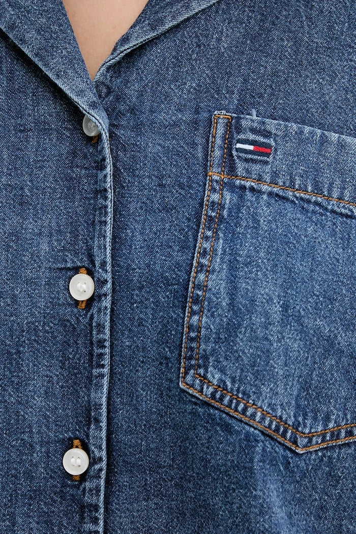 Tommy Jeans риза дамска от деним