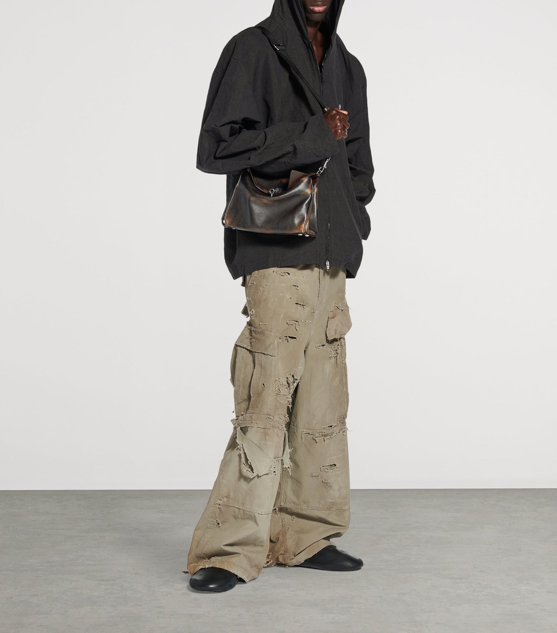 Balenciaga Beige Small Calfskin Rodeo Shoulder Bag