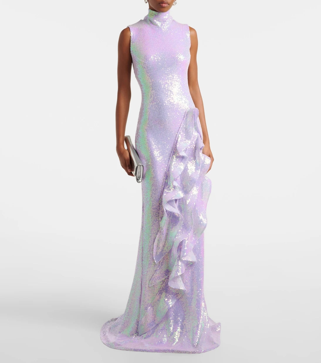 Maticevski - Radiella Wave ruffled sequined gown