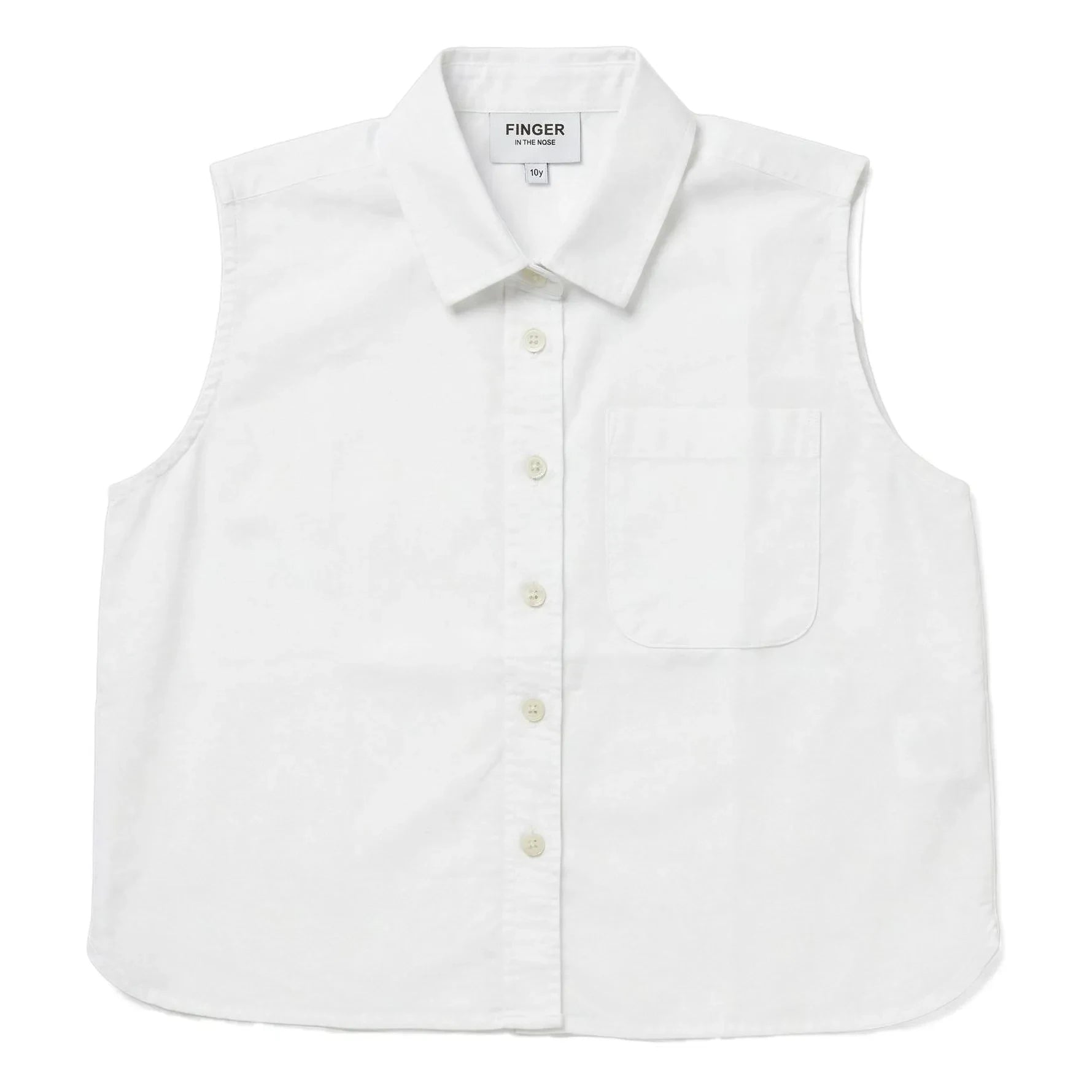 Finger in the nose - Ella Sleeveless Shirt | White