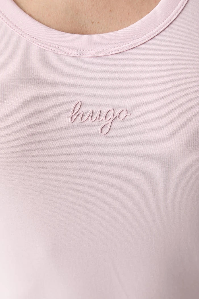 HUGO Blue топ дамски с памук Damatank_B_1