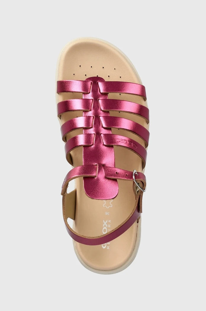 Детски сандали от кожа Geox SANDAL SOLEIMA