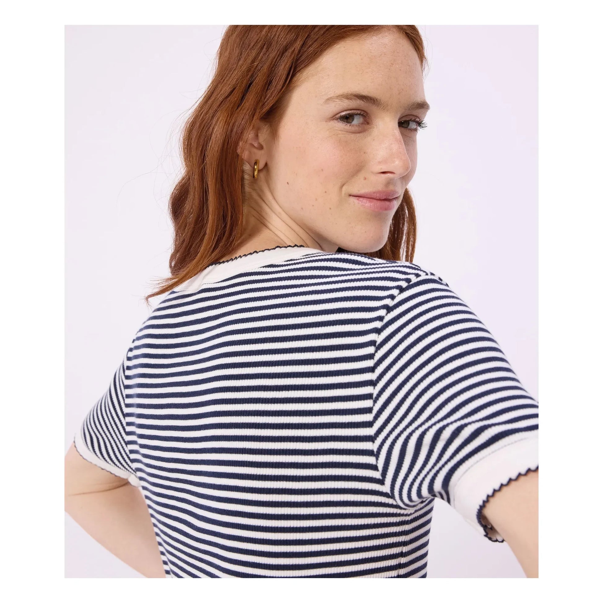 Petit Bateau - Iconic Striped T-shirt | Navy blue