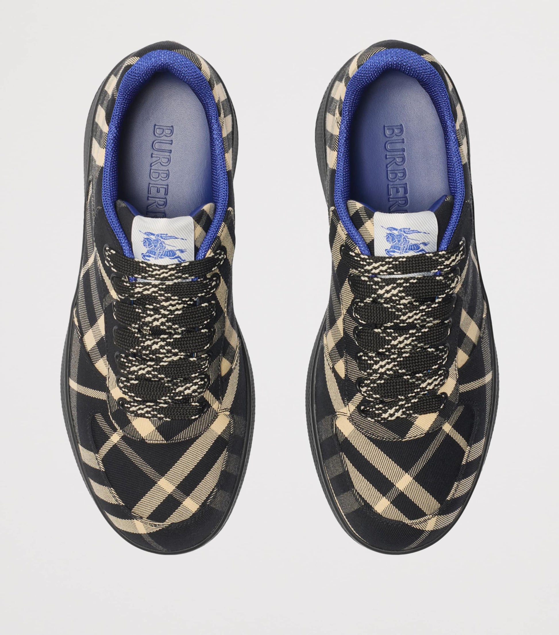 Burberry Black Check Terrace Sneakers