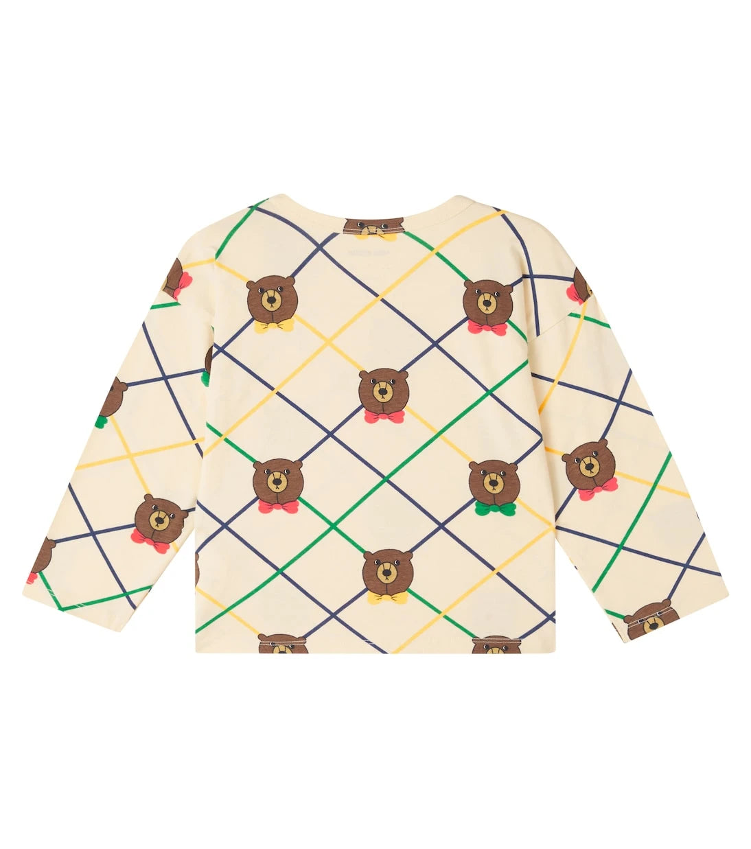 Mini Rodini - Bear Check cotton-blend jersey T-shirt