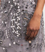 Zuhair Murad Silver Embellished Gown
