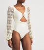 White Crocheted Coral Swimsuit