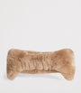 Yves Salomon Beige Rex Rabbit Headband