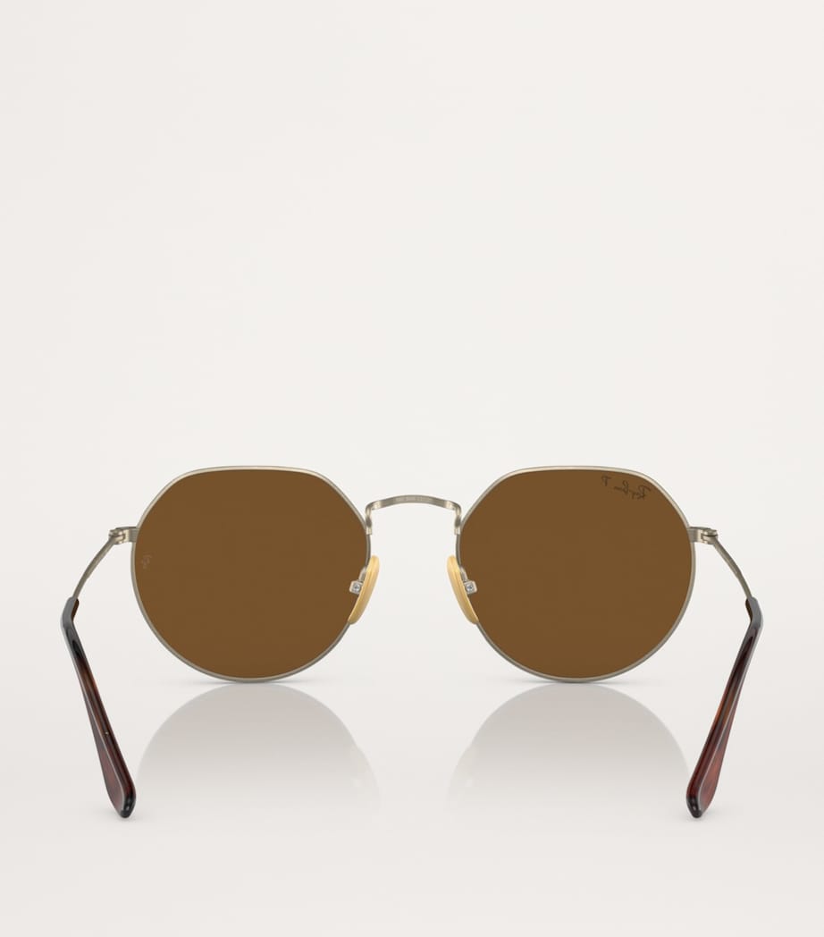Ray-Ban Gold RB8165 Jack Sunglasses