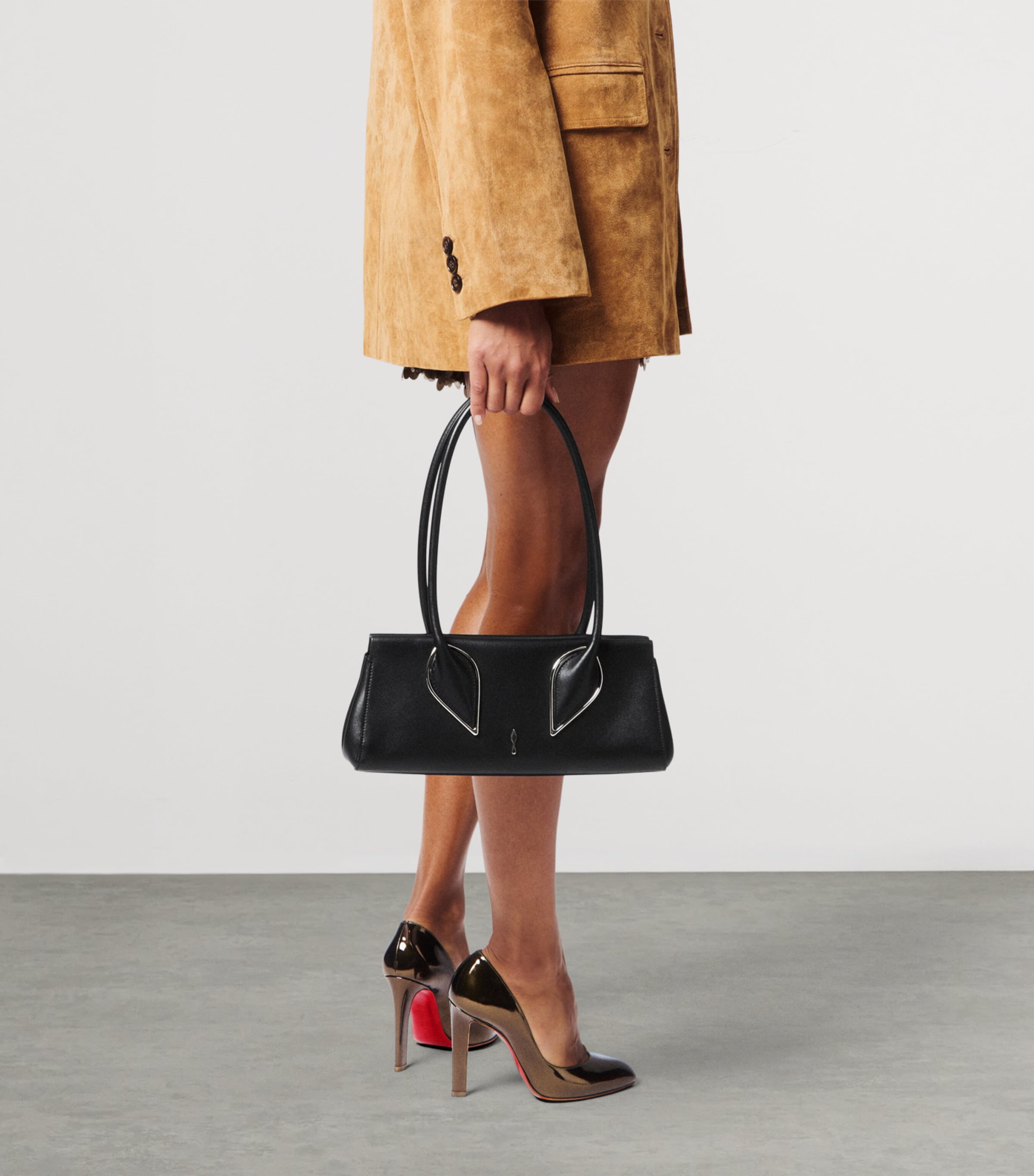 Christian Louboutin Venus Leather Baguette Shoulder Bag