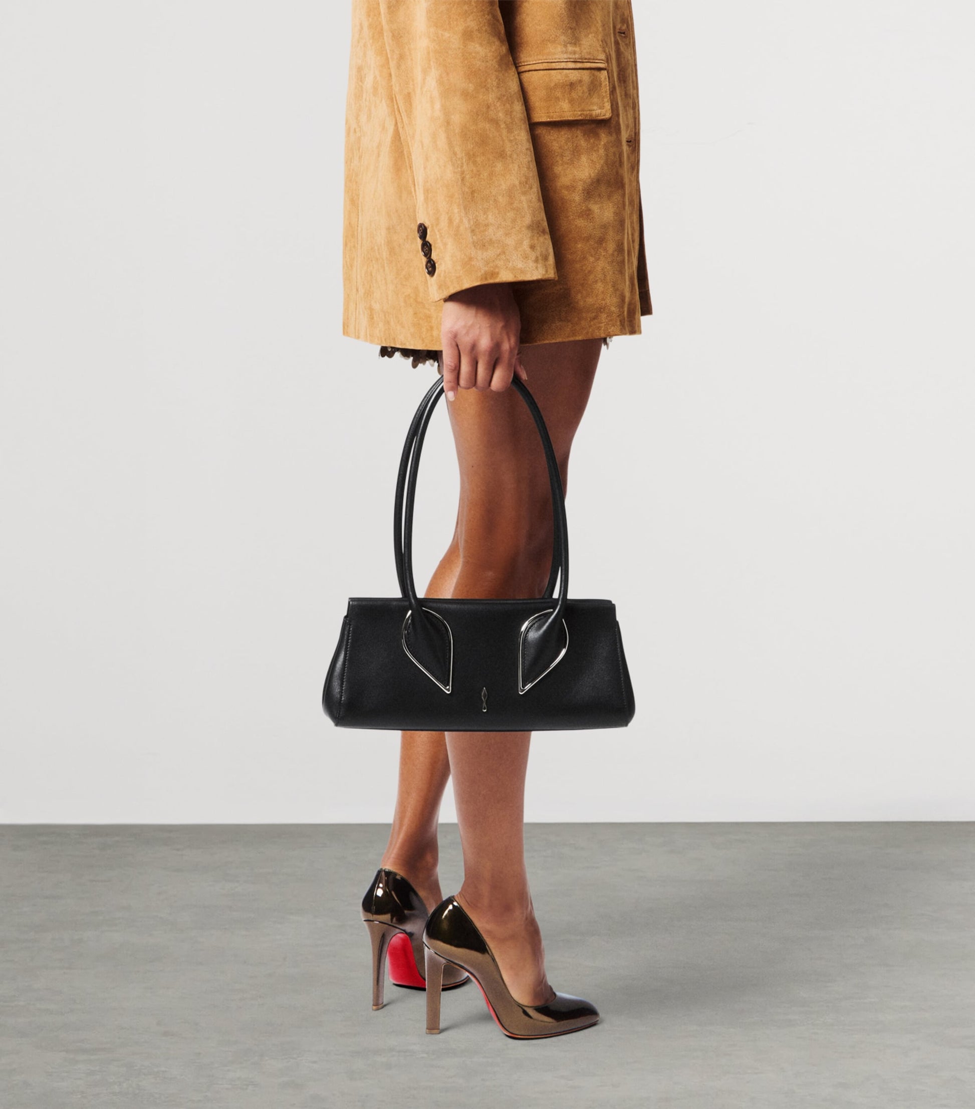 Christian Louboutin Venus Leather Baguette Shoulder Bag