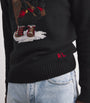 Polo Ralph Lauren Black Cotton-Cashmere Holiday Bear Sweater
