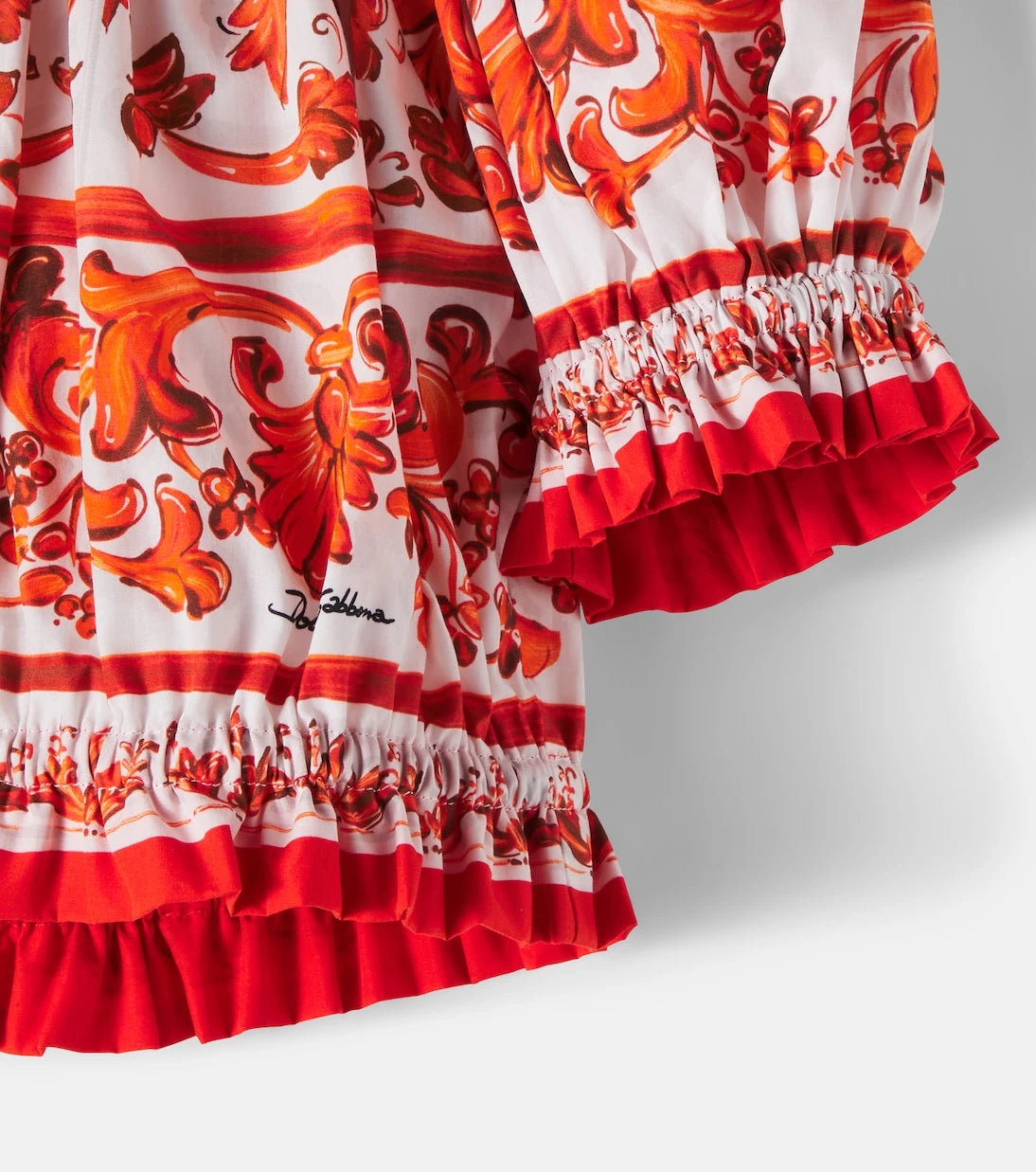 Dolce&Gabbana Kids - Majolica cotton top