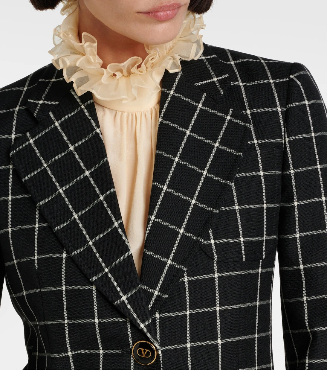 Valentino - Checked wool jacket