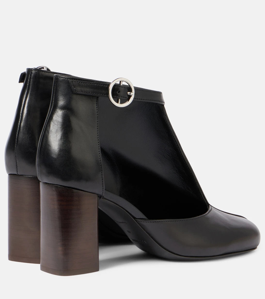 Lemaire - Cutout leather ankle boots
