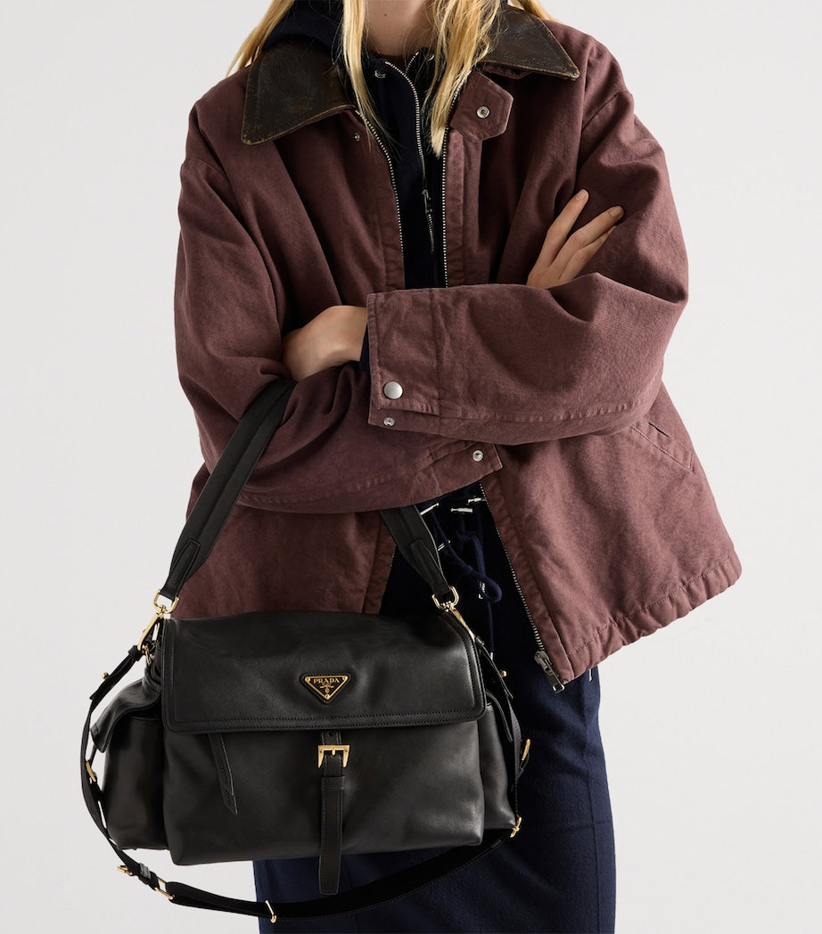 Prada Large Leather Explore Shoulder Bag