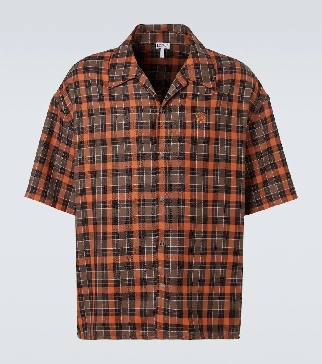 Loewe - Anagram plaid bowling shirt