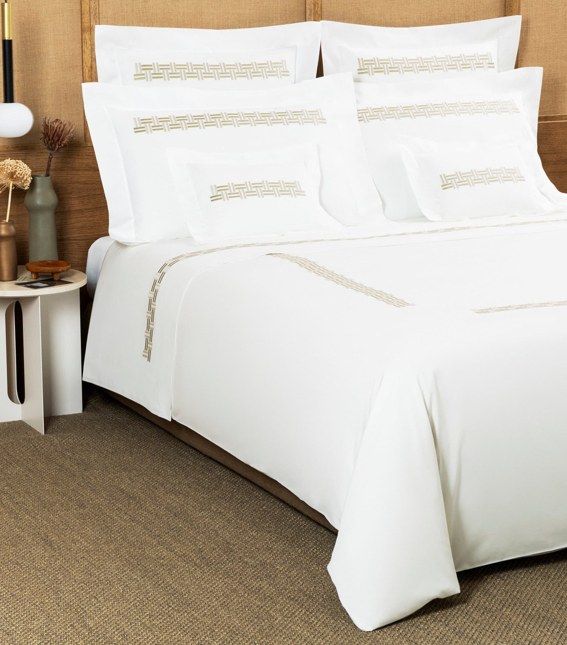 Basket Weave Super King Duvet Cover (260cm x 240cm)