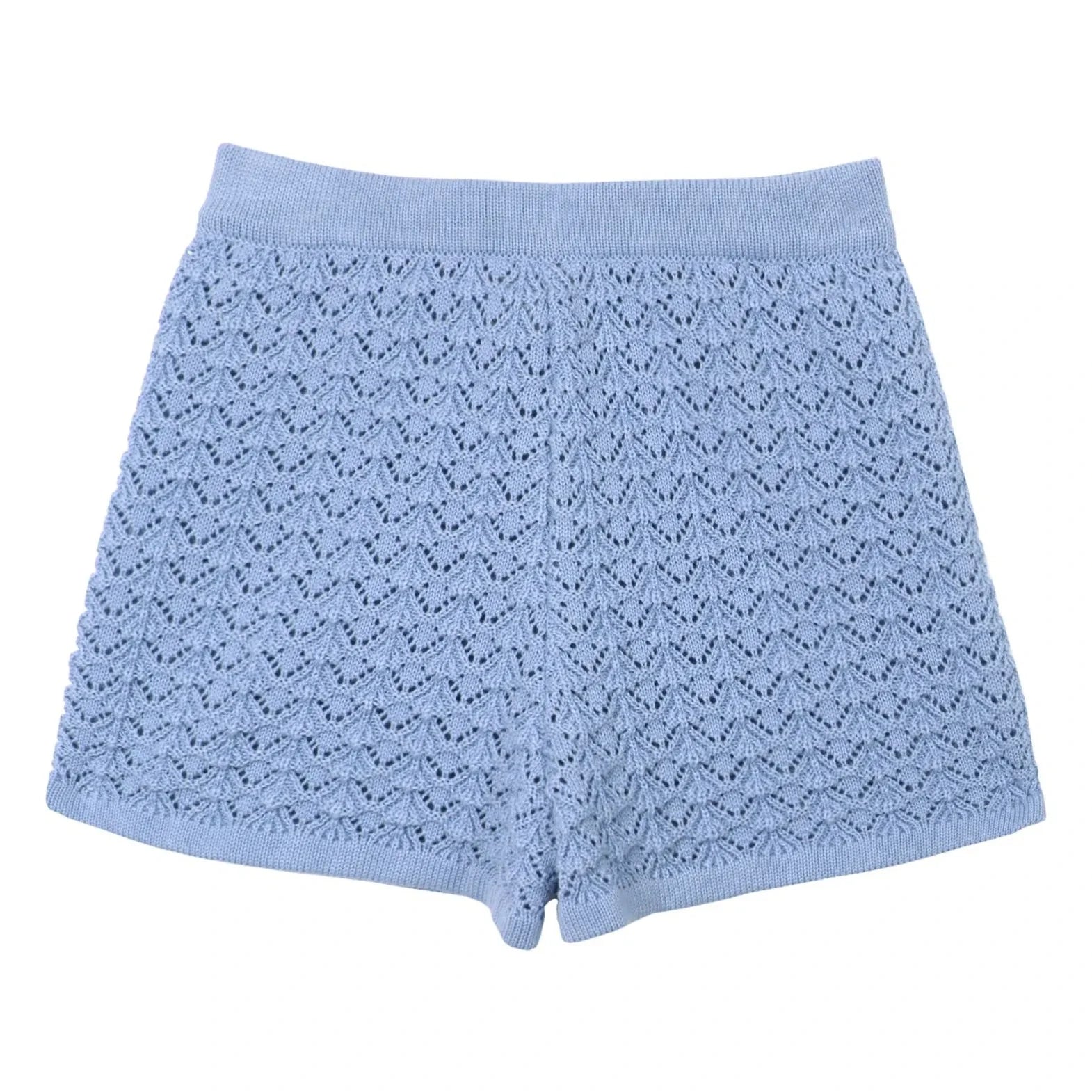 Mipounet - Cherry Crochet Short | Blue