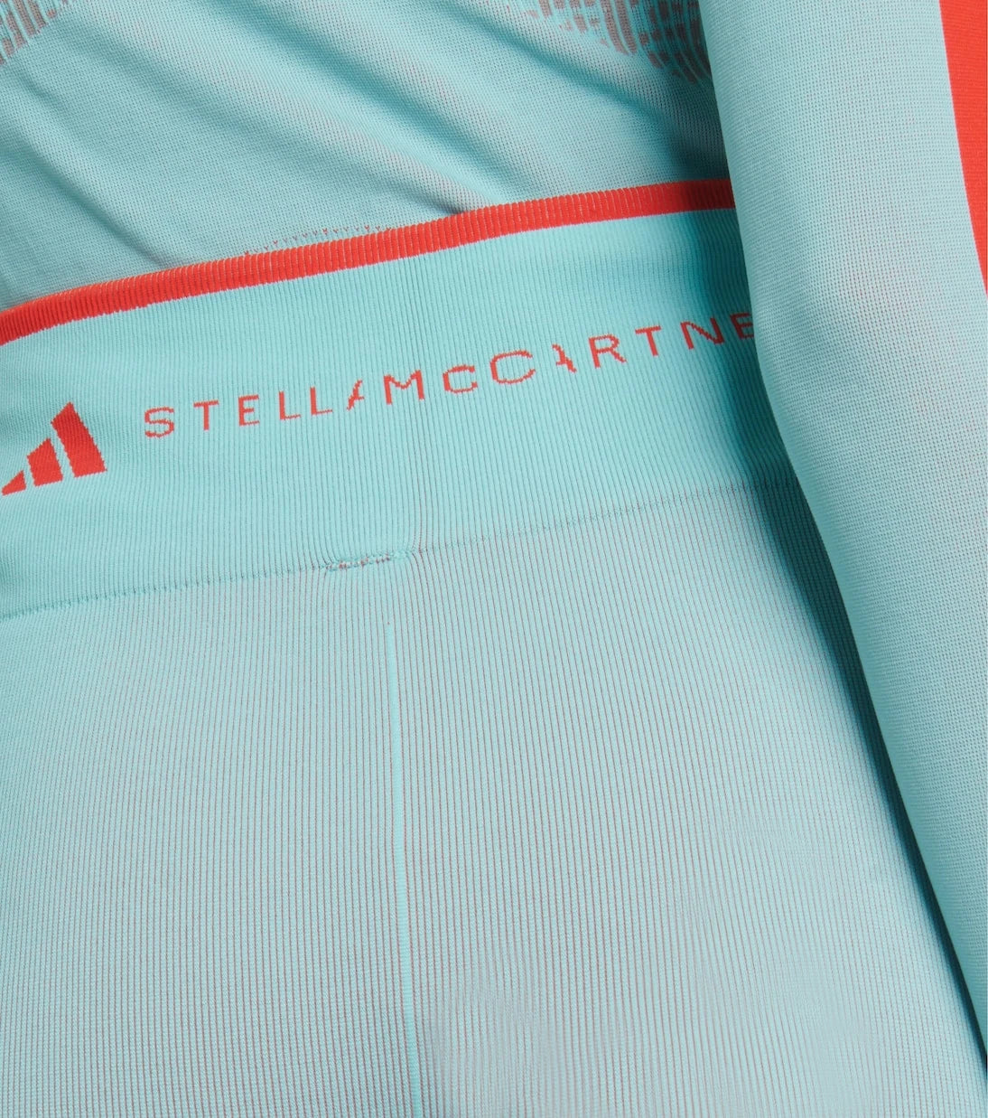 Adidas by Stella McCartney - Logo waffle-knit leggings