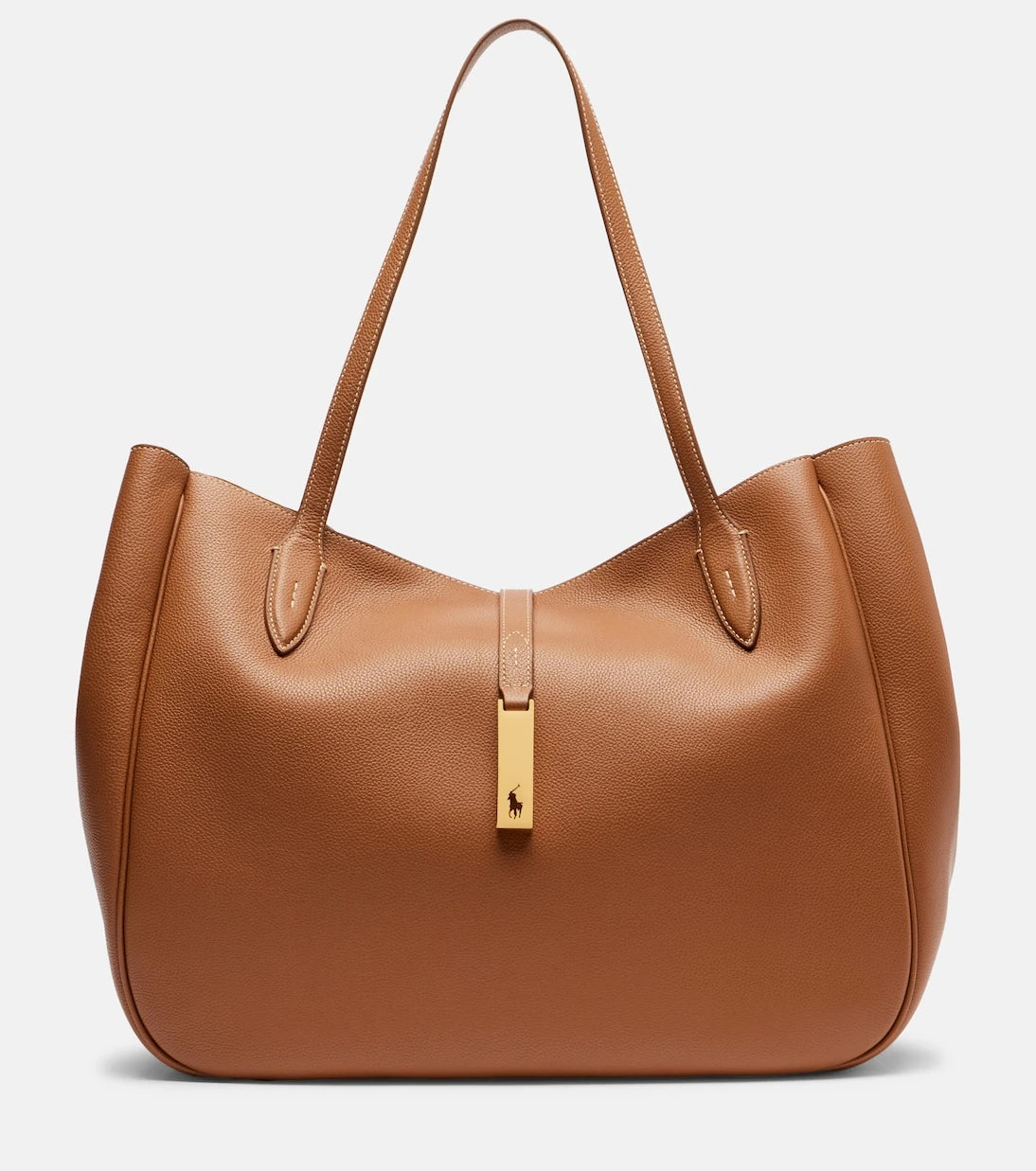 Polo Ralph Lauren - Polo ID Large leather tote bag