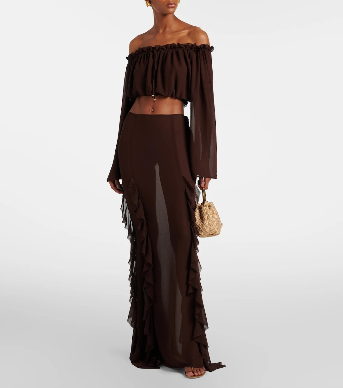 Bananhot - Ora off-shoulder crop top