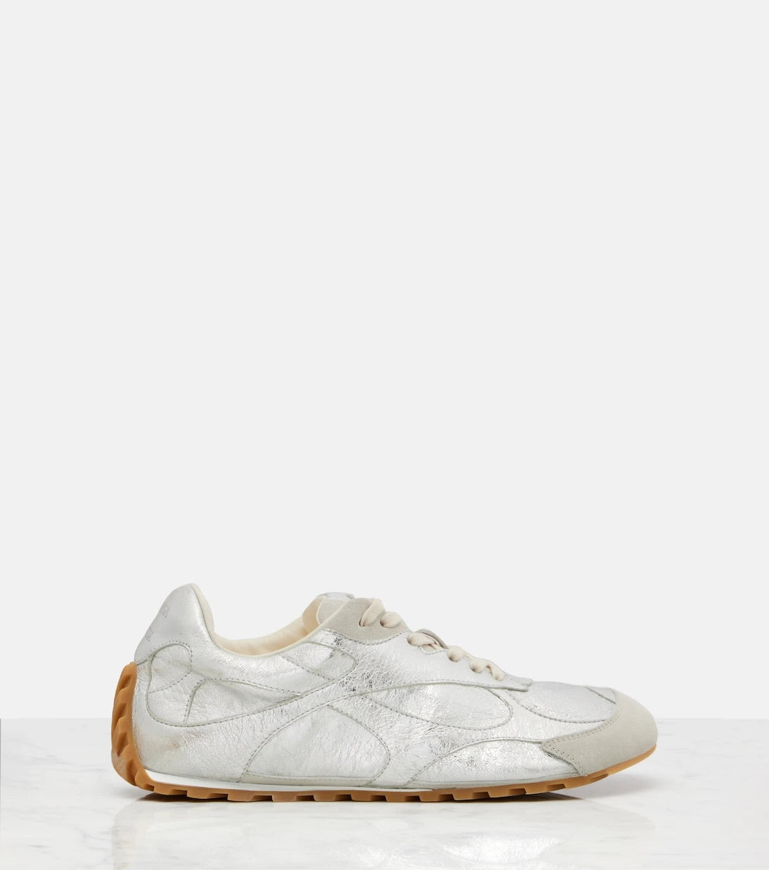 Bottega Veneta - Orbit Flash metallic leather sneakers