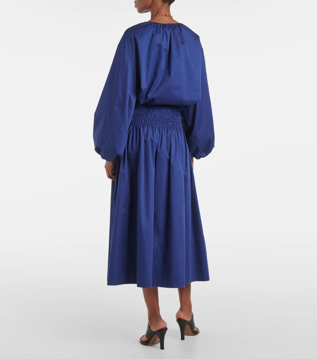 جوزيف - تنورة ليوني ميدي من القطن الساتان