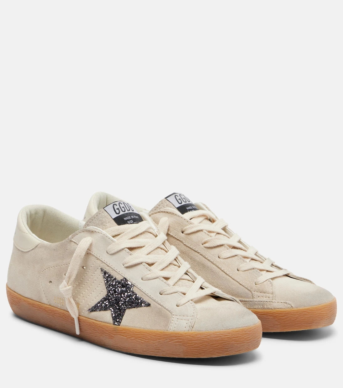 Golden Goose - أحذية رياضية Super-Star من جلد الشمواه اللامع