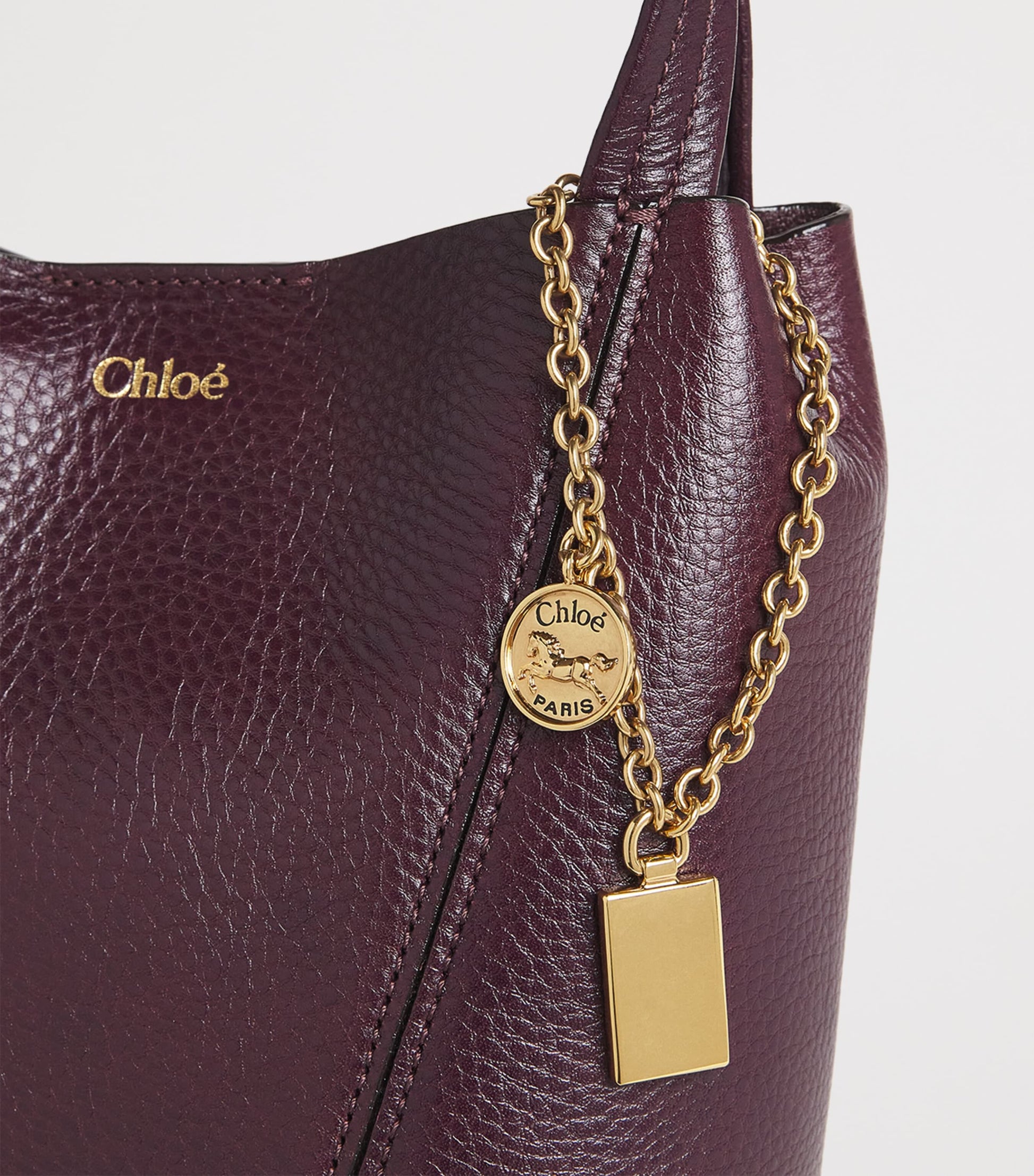 Chloé Small Leather Spin Tote Bag
