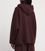 Wool-Blend Zip-Up Hoodie CHERRY