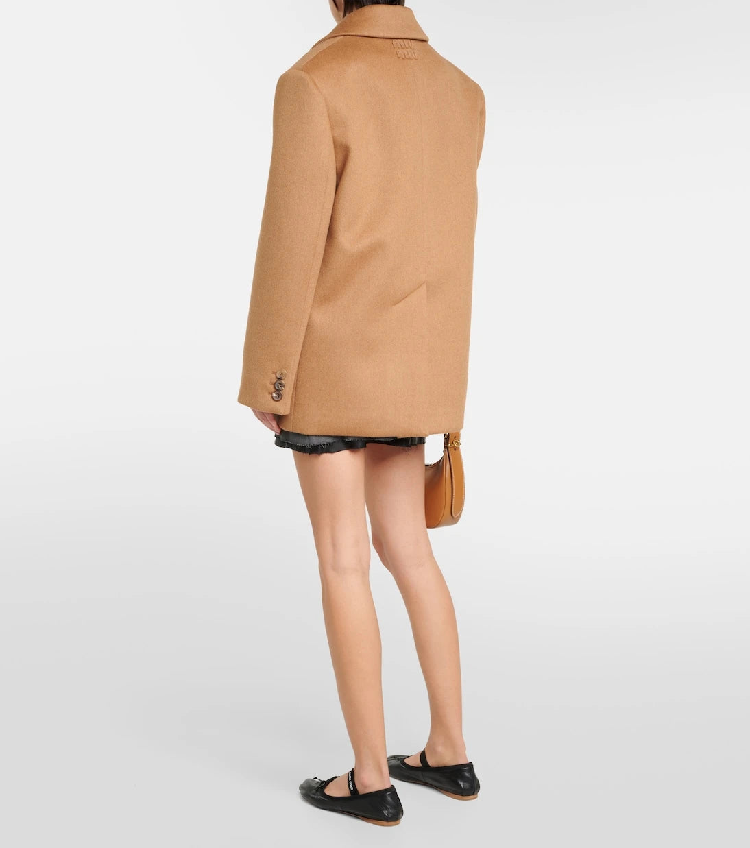 Miu Miu - Double-breasted camel hair jacket
