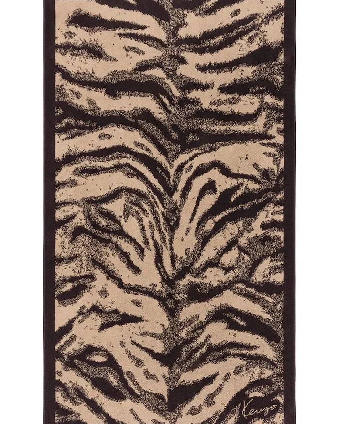 Kenzo KFAUVE Naturel Pamuk Plaj Havlusu 90 x 160 cm