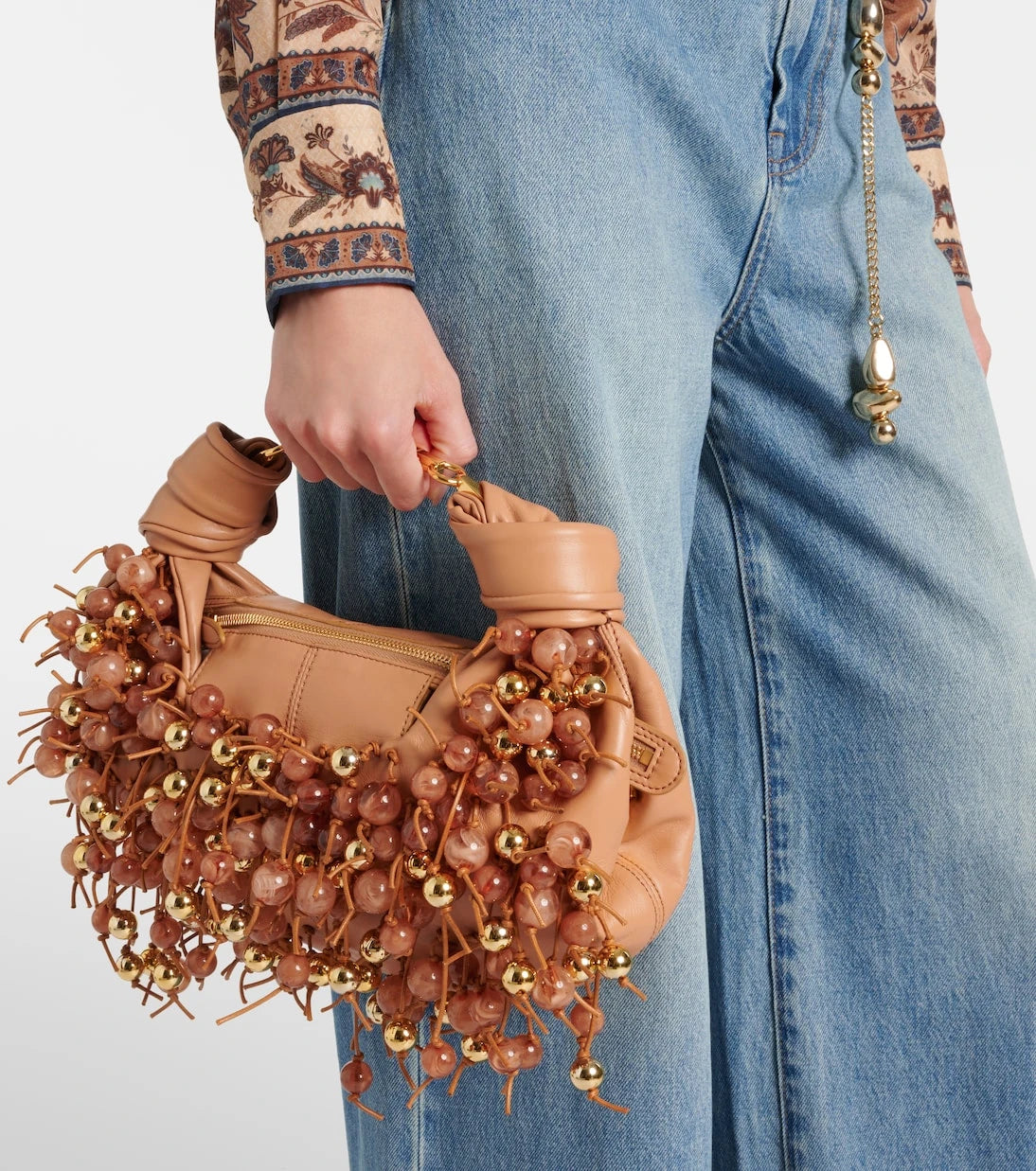 Zimmermann - Foam beaded leather shoulder bag