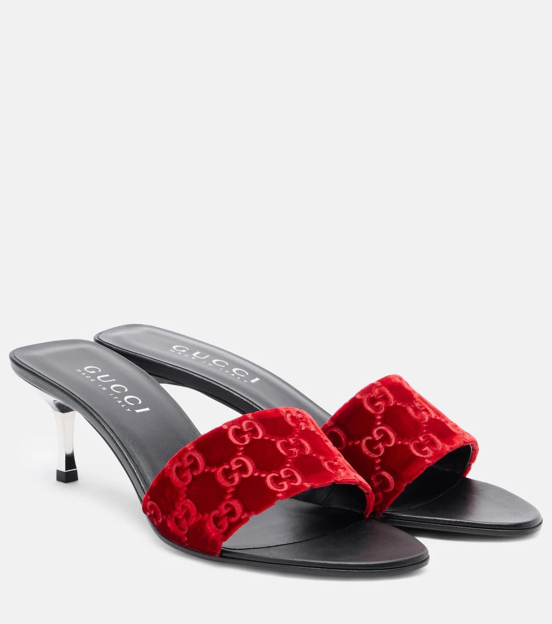 Gucci - GG velvet mules
