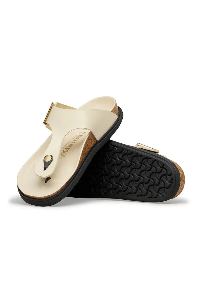 Кожени джапанки Birkenstock Gizeh Droplet Buckle