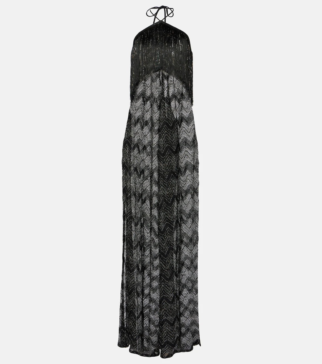 Missoni - Zigzag fringed lamé jumpsuit