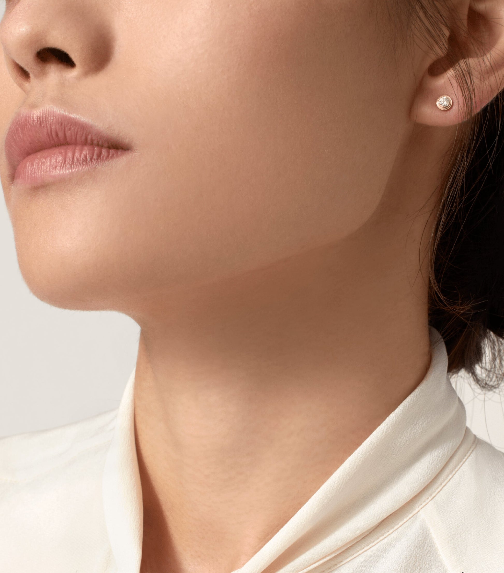 Medium Yellow Gold and Diamond Cartier d'Amour Earrings