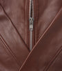 Sunflower Brown Collar Leather Jacket