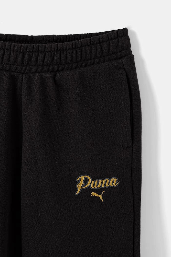 Puma çocuklar için pamuklu spor eşofman takımı ESS SCRIPT Sweat Suit