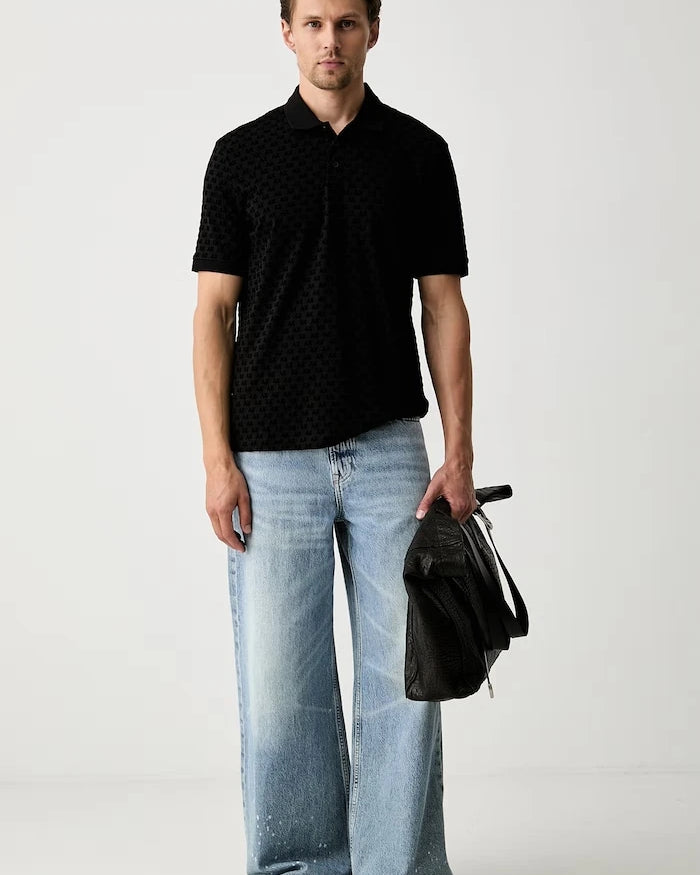 Armani Exchange erkek pamuklu polo yaka tişört