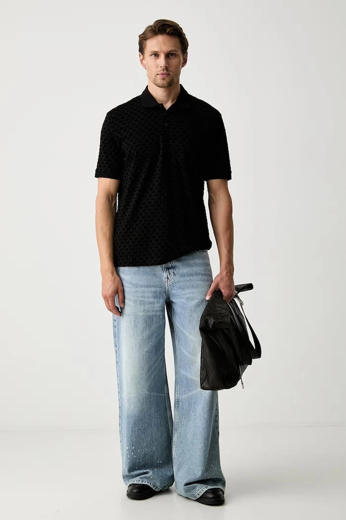 Armani Exchange erkek pamuklu polo yaka tişört