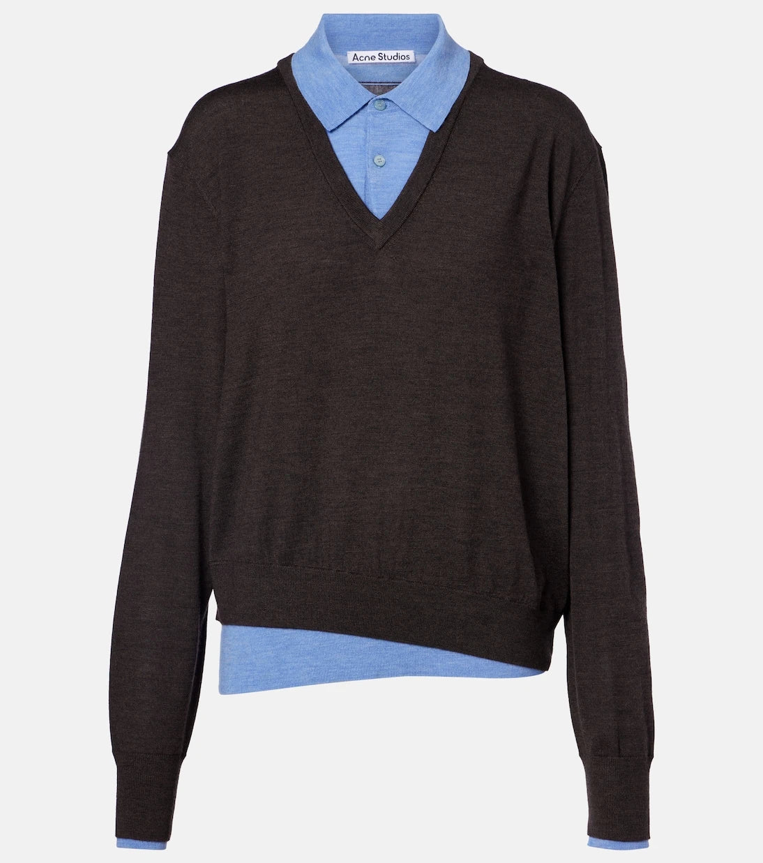 Acne Studios - Layered wool polo sweater